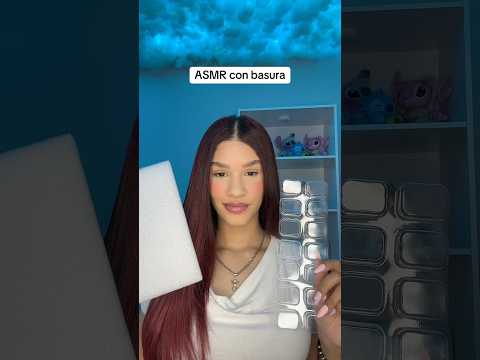 ASMR con basura 🗑️ #asmrtriggers #asmrtosleep #asmrparadormir #shorts