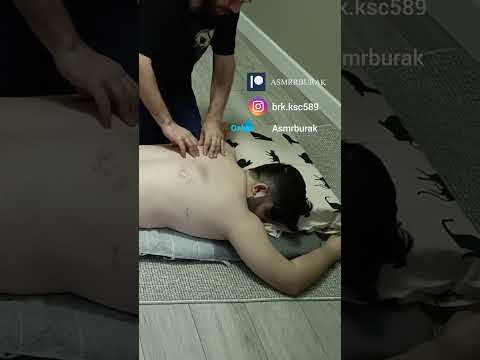 POST-WORKOUT BACK MUSCLE MASSAGE #satisfying #relaxing #asmr #shorts #massage