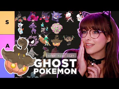 ASMR 👻 𝕲𝖍𝖔𝖘𝖙 Pokemon Tier List Ranking!~ 🖤  Candle Lit Whisper Ramble & Keyboard Typing