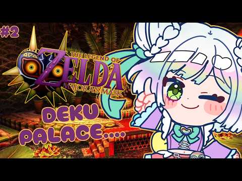 【LEGEND OF ZELDA: MAJORA'S MASK】FIRST PLAYTHROUGH DAY 2💜🌕 deku-ing my palace... 🎭 N64🎮【EN/日本語】
