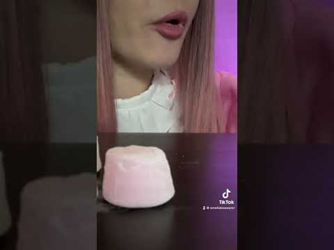 Sticky marshmallow eating sound ASMR #eatingshow #mukbang #eatingsounds