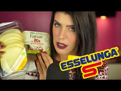 ASMR ita - 🍎 SVUOTA la SPESA di DICEMBRE • ESSELUNGA (Whispering)