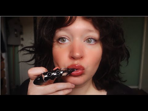 ASMR intense mouth sounds with random objects (nibbling, biting, no talking)