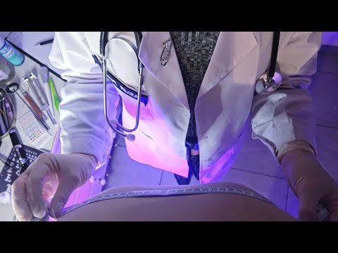 ASMR Detailed Cranial Nerve Exam, Ear Cleaning, Eye Exam, Measuring, Head Check, Face, Doctor RP