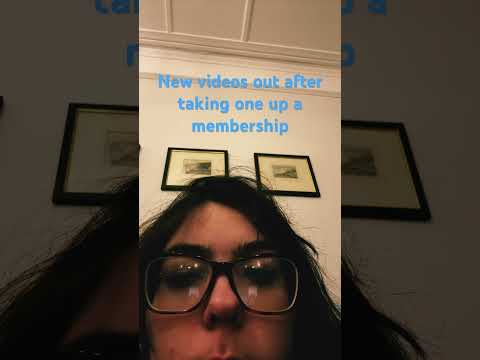 My Youtube memberships are live