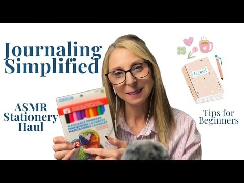 ✨ ASMR Journaling Essentials Stationery Haul | A simple guide to getting started for beginners 2025