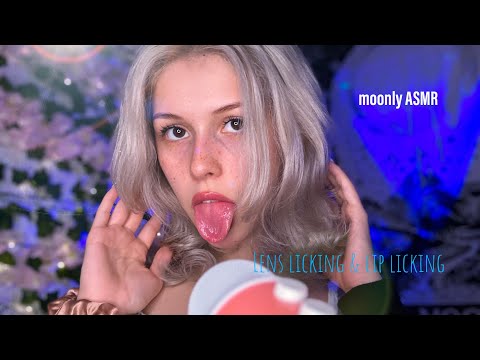 asmr(cc)-lens licking & lip licking🤍