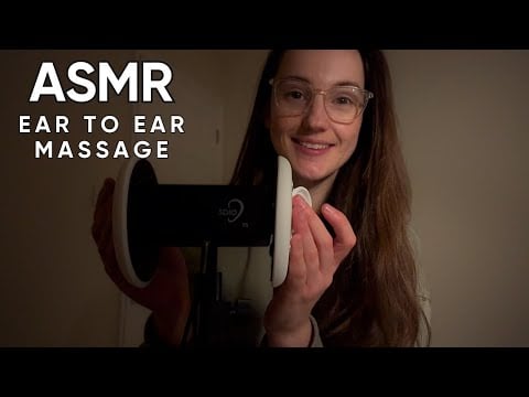 ASMR Ear to Ear Dry 3Dio MASSAGE | Ear Tapping, Pinching, Brushing & Touching 👂🎧