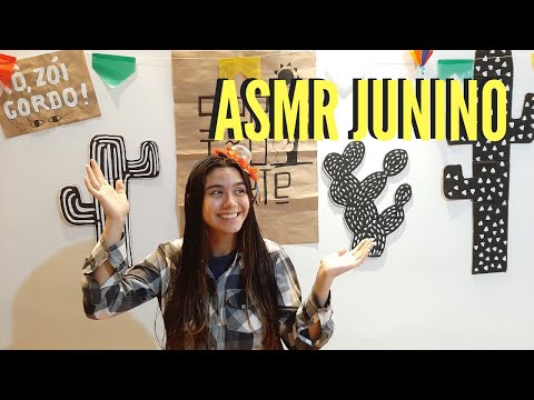 ASMR [PT/BR]: FESTA JUNINA PARA RELAXAR - Tapping, Sons de Embalagens, Comidas de Festa Junina