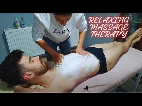 ASMR FOAM MASSAGE FULLBODY TURKISH RELAXING THERAPY -CHEST,ABDOMINAL,LEG,BACK,FOOT MASSAGE