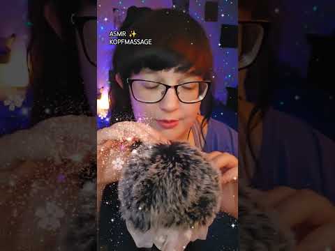 ASMR Kopfmassage ✨️ #asmr #tingles #asmrrelax #asmrsounds #sleep #glitzer