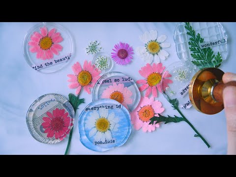 (자막✔) 🌷 글루건으로 꽃놀이 하기 _ 실링왁스 ASMR