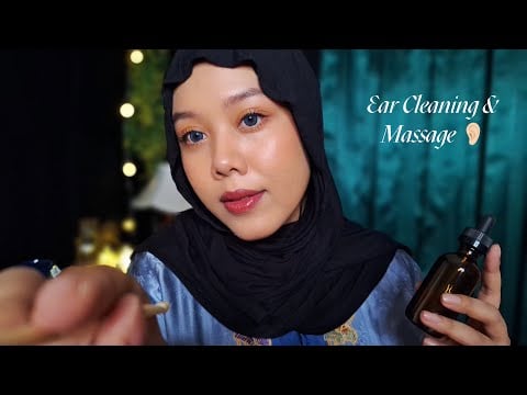 Ear Relaxation Clinic 👂🏻✨ ASMR(Sub) Ear Cleaning & Massage
