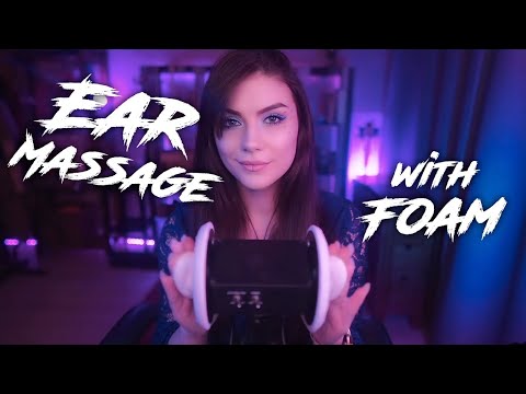 ASMR Ear Massage with Foam 💎 No Talking