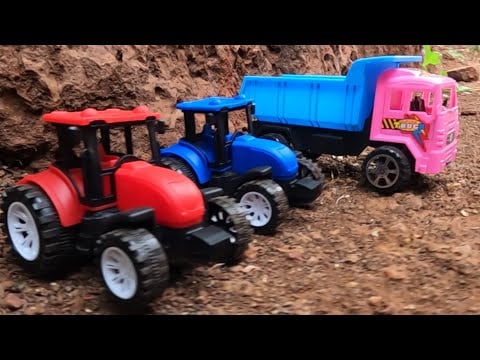 Gadi Wala Cartoon | Toy Helicopter Ki Video | Truck & Jcb | Jcb Cartoon | Tractor Wala Cartoon