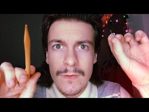 [ASMR] Face Mapping & Acupuncture Treatment For Your Relaxation | Visual ASMR | Visual Triggers