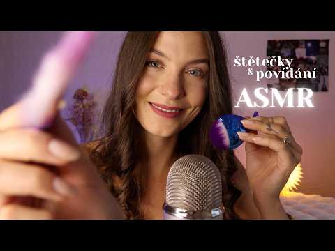 Štětečkování mikrofonu a šeptání ASMR ✨ PROZRADÍM TI TAJEMSTVÍ 👀