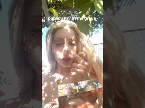 public asmr at the mall outside #asmr #publicasmr #asmrgames #relax #tappingasmr