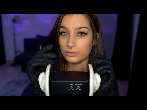 ASMR | Extremely Tingly Latex Sound 🖤 Masaje de orejas con aceite