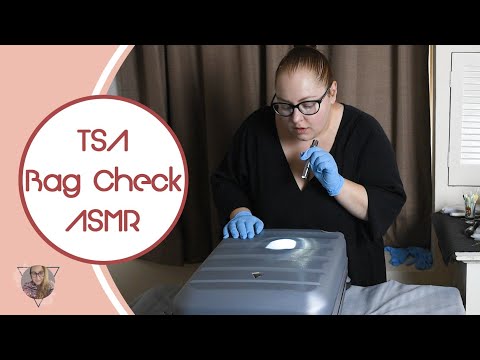 * ASMR * TSA Bag Check / Security bag check / Spray bottle / Unintentional