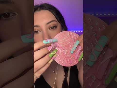 Hot glue trigger board! #asmr #asmrjade #satisfying #tingles