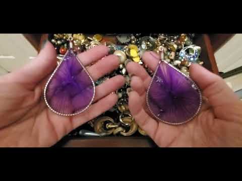 ASMR | Earring Drawer Sorting / Rummaging / Show & Tell (Whisper)