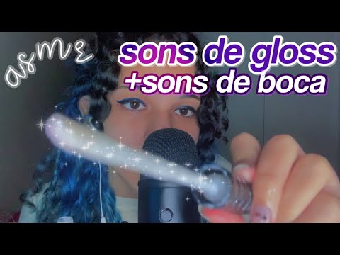 asmr | sons de gloss + sons de boca (muito relaxante 😴)