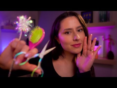 ASMR Up Close + Visual Triggers for Sleep 💫 Traveling Sound, Plucking, Camera Brushing, Mouth sounds