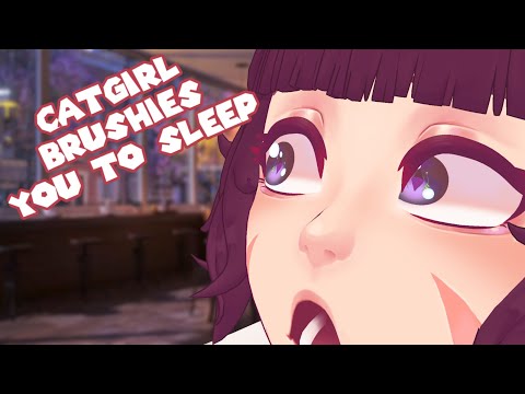 [ASMR] Catgirl Brushes Tingles Into Your Ears 🐾