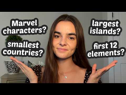 ASMR How Many Answers Can You Name? | 20 Easy General Knowledge Trivia Questions