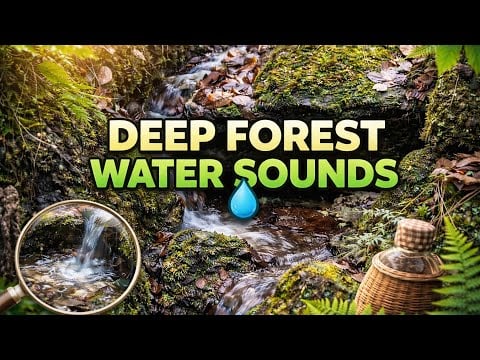 Deep Forest Water Sounds 🌿 Relaxing Nature Sounds for Sleep & Stress Relief