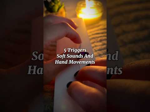 Slow and gentle sounds paired with hand movements to help you sleep 😴 #asmrshorts #gentletapping