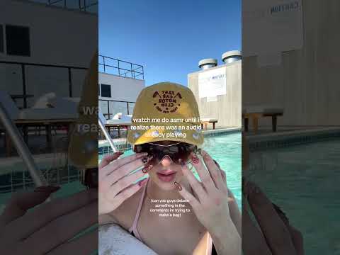 Random ASMR at the pool #asmr