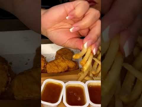 McDonald’s Extra Crispy Fries! #asmreating #shortsclip #youtube