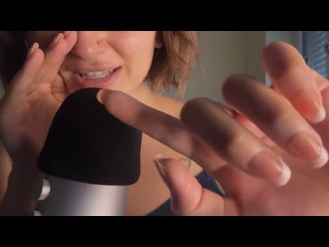 ASMR Camera Poking “Stipple Stipple” Trigger Word + Mic Scratching