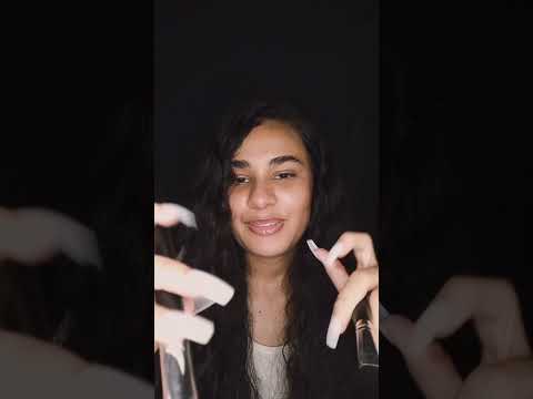 ASMR PINCEL NO SEU ROSTO + SOM DE BOCA #asmr #viral #triggers #sono #dormir #short #shorts #trigger
