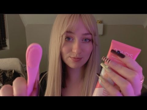 asmr doing your skincare 🧖‍♀️ (layered sounds) #1 