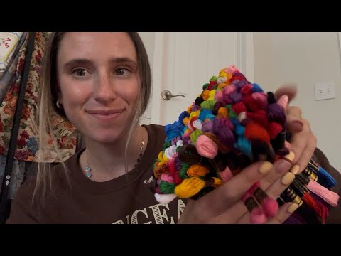 ASMR Organize With Me! (Tingly fabric sounds)🧵