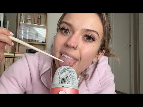 ASMR| ‘Something Stuck in My Teeth’ Mouth Sounds & Tongue Tracing 