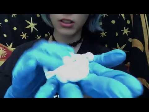 Asmr shaving cream and latex gloves sounds