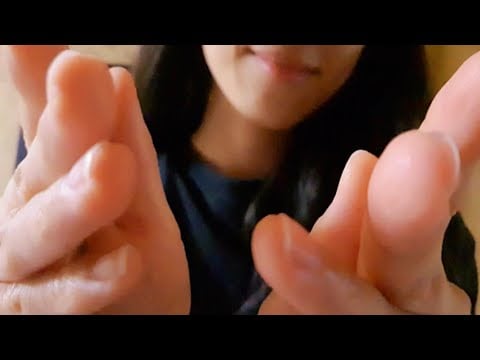 ASMR Face Touching For Sleep ☁️ pampering you, camera lens tapping, hand sounds,hand movement,tickle