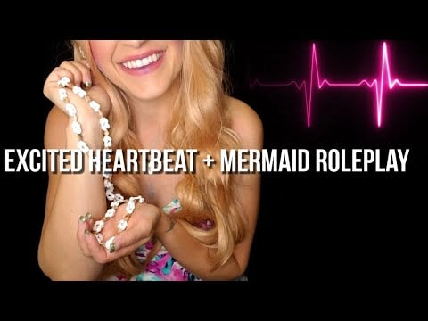 Excited Mermaid Heartbeat Roleplay + Ocean Wave Sounds [ASMR]