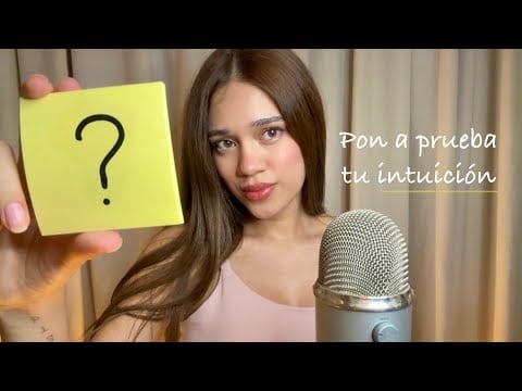 ASMR TEST DE INTUICIÓN 🤔 | ASMR en español, susurros 