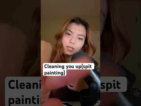 Giving you a tingly cleaning #relax #mouthsounds #satisfying