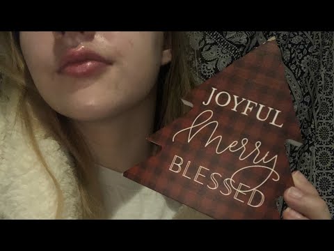 ASMR Lofi Christmas Triggers | whispering, tapping, scratching etc.