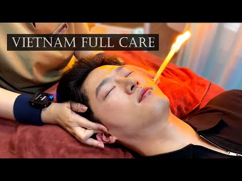 ASMR 눈에 실을 집어넣는 눈물샘 청소 | 호치민 헤드 스파