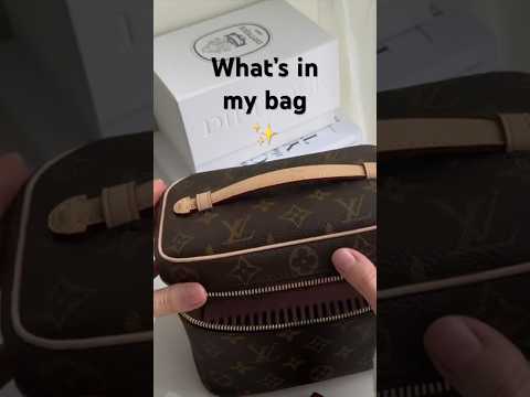 Asmr what’s in my bag feat Louis Vuitton Nice Mini & Dior lip balm