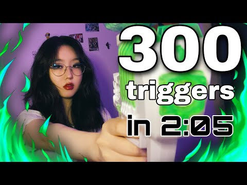 300 TRIGGERS in 2:05 | Fast and Aggressive ASMR