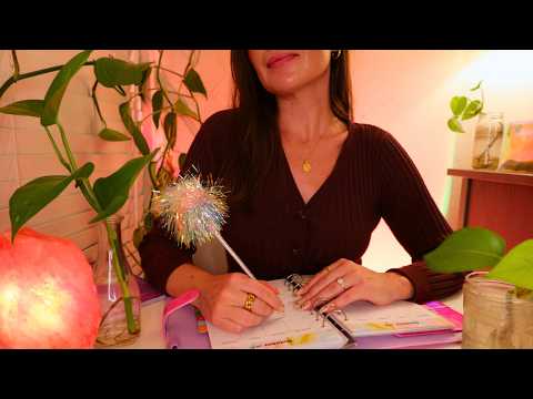 ASMR Cozy Personal Assistant 🗂 ✨ Balancing Your Week ✨ Soft-Spoken, Writing & Page Flipping