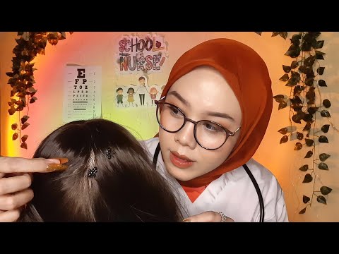 ASMR School Nurse Lice Check & Scalp Treatment pt. 2 | You Are Infested Again 😵‍💫